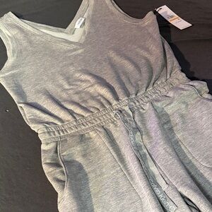 NWT* Calvin Klein Light Gray V-Neck Jumpsuit